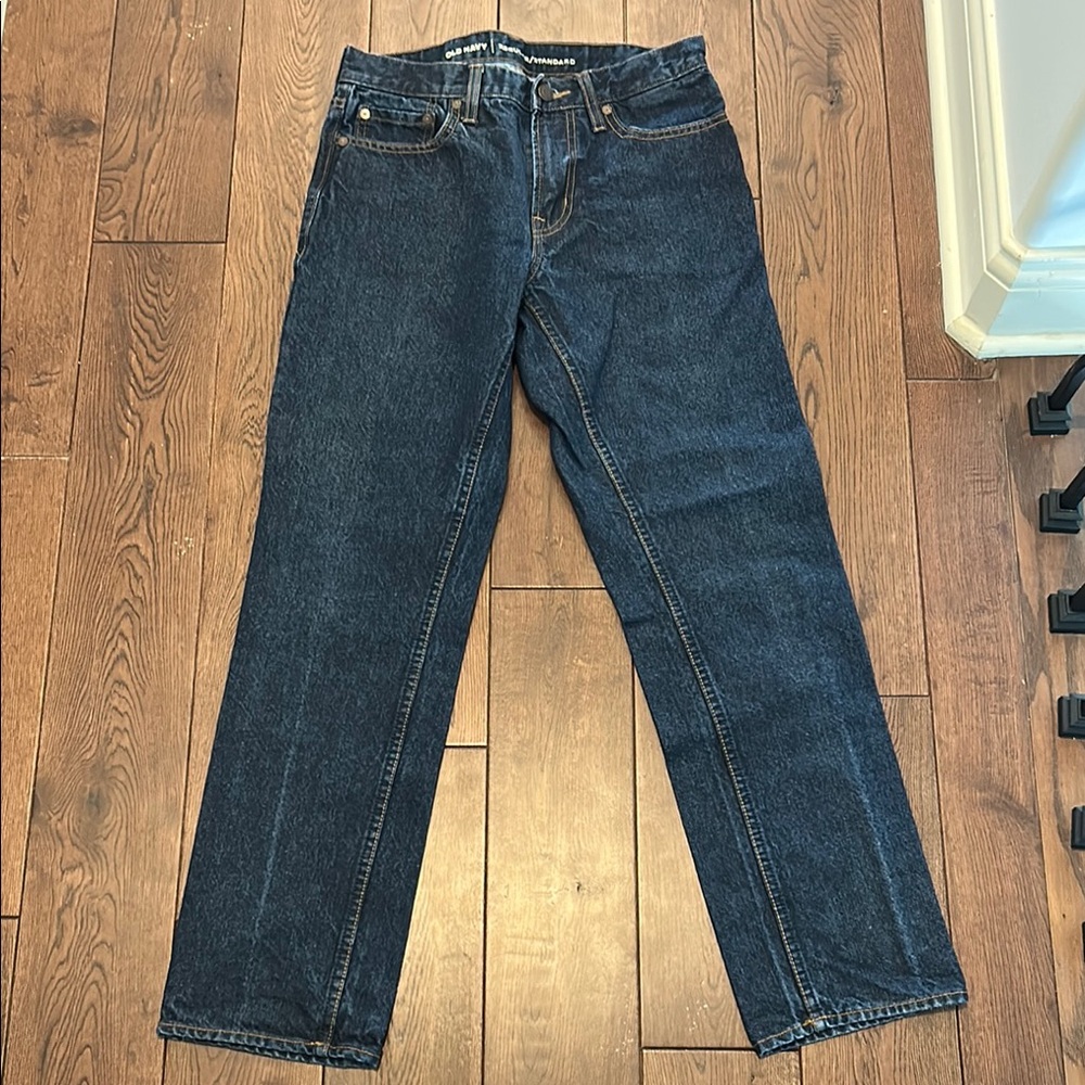 Old Navy Blue Straight Jeans Classic Style